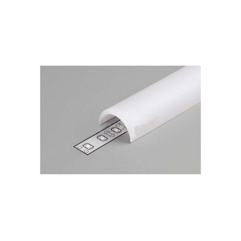 PC OPAL ROUND Stikls LED Lentu profilam