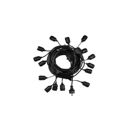 10m Virtene ar E27 LED Spuldzēm