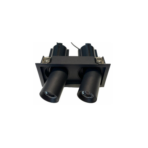 2x10W Izvelkams, grozāms LED SPOT Gaismeklis A-1865S Krāsa: Melna