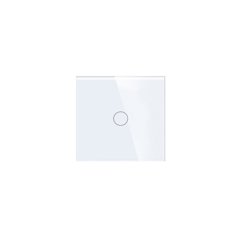 Skārienjūtīgs Wi-Fi Smart vienpogas stikla slēdzis AIP-LS1 Krāsa: Balta