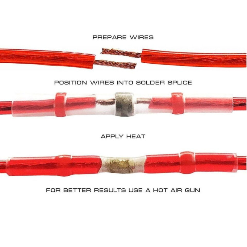 Hermētisks ātrais vadu savienojums ar lodalvu