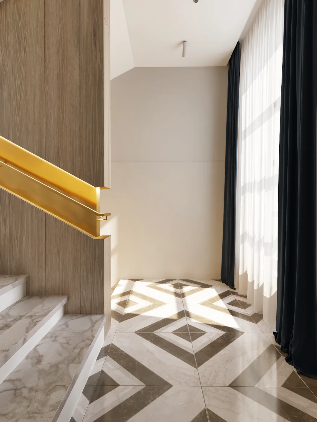 Trepju margu apgaismojums privātmājā Jūrmalā — 3